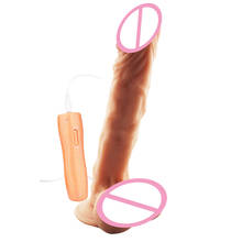 9.7'' Super Huge Realistic Dildos 10 Frequency Vibrators + Rotation Big Penis With Suction Cup G-Spot Stimulator Cock Sex Toys 2024 - buy cheap