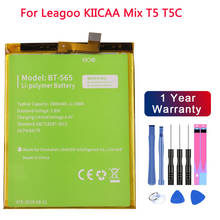 Bateria 100% original para leagoo kiicaa mix t5 t5c bt565/bt566, peças de baterias para smartphone 2024 - compre barato