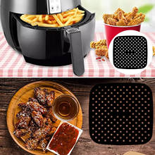 Reusable Kitchen Tools Gadgets Cookware Air Fryer Lining Non-slip Silicone Pad Square Air Fryer Accessories 2024 - buy cheap