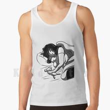 Camiseta sin mangas para dormir, chaleco 100% algodón, Hentai, Con pechos grandes, para chicas, Sexy, de talla grande 2024 - compra barato