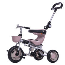 Bicicleta do equilíbrio do scooter das crianças do triciclo 2-em-1 pode ser dobrada 1-5 anos de passeio no carro 3 rodas não-infláveis 2024 - compre barato