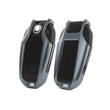 Funda de Metal para llavero de coche, accesorio de Interior para BMW X3, X5, X4, serie 5, 6, 7 2024 - compra barato