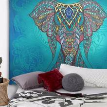 Tapete de parede de mandala elefante, boêmio, almofada de dormir para praia, piquenique, acampamento, barraca, 95x73cm 2024 - compre barato