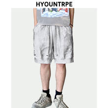 Men Hip Hop Shorts Casual Retro Elastic Waist Ripped Holes Sweatshorts Harajuku Drawstring Short Joggers Pants New Summer Shorts 2024 - buy cheap