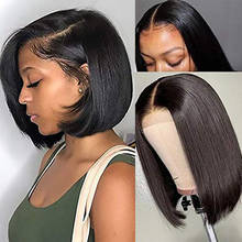 Short Wigs Human Hair Wigs Bob 13x4 Lace Front Wigs For Black Women Cheap Brazilian Hair Remy Straight Lace Closure Wig 2024 - buy cheap