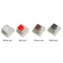 Interruptores de caixa kailh preto vermelho marrom branco rgb smd 3 pinos dustproof interruptor para teclado jogo mecânico terno cereja mx