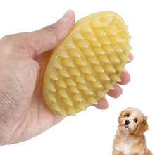 Escova de limpeza rápida para cães e gatos, escova de massagem para limpeza de animais de estimação, escova de silicone macio 2024 - compre barato