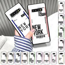 air tickets Bar Tags Phone Case For samsung galaxy s10 s20fe s9 s30 s20ultra s21plus note8 note9 note10plus note20 ultra Cover 2024 - buy cheap