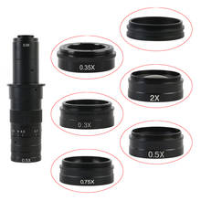 Lente de vidro objetiva auxiliar com microscópio, lente de lente 0.3x 0.35x 0.5x 0.75x 1x 2.0x barrlow m42 para 10a embutida lente hdmi vga usb 2024 - compre barato