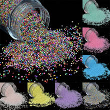 Mini miçangas de cristal 3d cor ab, acessórios de decoração para arte de unha, glitter de vidro brilhante, strass, cor diy 2024 - compre barato