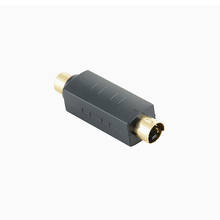 4 PIN S-VIDEO Male To TV RCA AV Female Plug M to F Pin S Video Converter 2024 - buy cheap