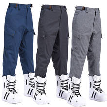 Pantalones de esquí impermeables para hombre y mujer, pantalones de esquí a prueba de viento, cálidos y transpirables para exteriores, esquí y Snowboard, Invierno 2024 - compra barato