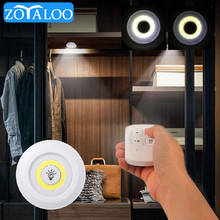 Luz LED regulable para debajo del armario, luces de armario con Control remoto, funciona con pilas, iluminación de baño 2024 - compra barato