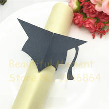 50PCS Towel Buckle Laser Cut Bachelor cap Graduation Decorations Napkin Ring for Party Decoration, Wedding Favors, Table Decor 2024 - buy cheap