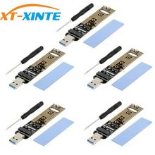 5 шт. XT-XINTE M.2 SSD для типа карты USB 3,0 до M-key M.2 адаптер для M-key M.2 NGFF NVME 2242/2260/2280 SSD 2024 - купить недорого
