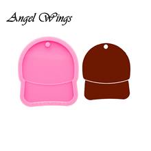 Baseball hat Keychain Silicone Molds DIY Necklace Jewelry Shiny Epoxy Resin Mould Custom Wholesale DY0622 2024 - buy cheap