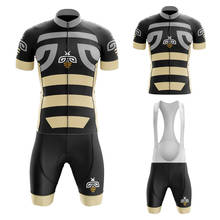 Black BEE Maillot Ciclismo Hombre New Cycling Jersey Set Short Sleeve Bike Clothing And Bib Shorts Gel Breathable Pad 2024 - buy cheap