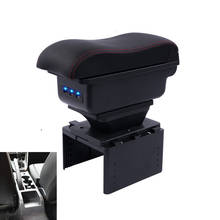 General armrest box PU Leather car-styling central Store content For Volkswagen Polo trendline armrest box 2024 - buy cheap