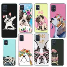 Puppy Pug French Bulldog Dog Case for Samsung Galaxy A51 A71 5G M51 A21 A91 A01 A11 A31 A41 M11 M21 M31 Silicone Phone Coque 2024 - buy cheap