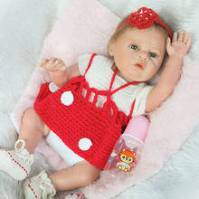 Muñeca realista de bebé recién nacido de 50cm, juguete de vinilo completo de silicona, regalo novedoso para bañarse 2024 - compra barato