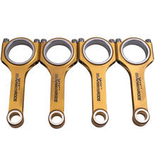 4x Conrods Connecting Rods For VW Bora Passat Golf Beetle Seat Ibiza Skoda 1.8 2.0L 144mm 800hp+ 3/8" ARP 2000 bolts Titanizing 2024 - buy cheap