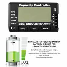 Rc cellmeter 7 controlador verificador de capacidade da bateria digital testador tensão para lipo vida li-ion nimh nicd medidor de célula 2024 - compre barato
