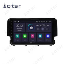 Rádio multimídia para carro, 6 + 128g, para honda civic 2016 2017, 2018, android 10, reprodutor de vídeo, gps, tela ips de 10 polegadas, dsp, carplay, 4g lite 2024 - compre barato