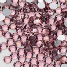 Light Purple Crystal FlatBack Glass Rhinestones Non-HotFix Nail Art Crystal Decorations Flat Back Rhinestones Crystal 2024 - buy cheap