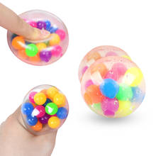 Красочные винограда мяч антистресс игрушки мягкие пищащая игрушка мяч для сжимания рельеф анти-стресс детские забавные вещи шутки взрослых подарок 2024 - купить недорого
