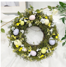 Easter Wreath Spring Festival Artificial Flower Egg Wreath Garland For Front Door Porch Decor Easy To Carry 2024 - buy cheap