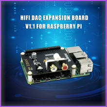 Плата расширения Raspberry pi 4B HiFi DAC V1.1 для Raspberry Pi 2B/3B/3B +/4B 2024 - купить недорого