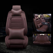 Kalaisike universal auto assento de couro cobre para Audi todos os modelos A4 A6 Q3 Q7 A3 S8 S7 A1 Q5 A7 S6 A5 SQ5 acessórios do carro styling 2024 - compre barato