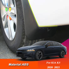 Para-lamas abs estilo do carro, 4 unidades, para-lamas, guarda-lamas para carros, acessórios para kia k5 2020 2021 2024 - compre barato