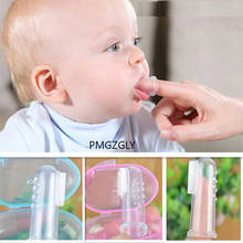 1PC Kids Massager Cleaning Tooth Brush Infant Brush Silicone Baby Finger Toothbrush and Box Children Teeth Clear Rubber Teether 2024 - buy cheap