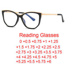 Óculos de leitura anti-azul para computador, óculos masculino e feminino de ultraleve e acabado com prescrição de hipermetropia dioptria de 0 a + 6.0 2024 - compre barato