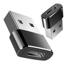 Adaptador de TYPE-C de aleación para Huawei y Xiaomi, convertidor de conector USB 3,0 tipo A macho A USB 3,1 tipo C hembra 2024 - compra barato