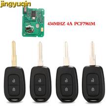 Jingyuqin 2BTNS Remote Car Key 433MHZ PCF7961M 4A For Renault Symbol Trafic Dacia Logan Lodgy Dokker Duster Clio4 Sandero 2024 - buy cheap