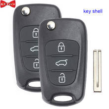 KEYECU 2pcs for Hyundai i20 i30 ix35 for Kia K2 K5 Sportage Rio Remote Key Shell Case Fob 2024 - buy cheap