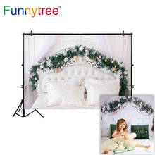 Funnytree-cabecero de árbol para decoración de Navidad, telón de fondo blanco para dormitorio de niña, photozone 2024 - compra barato