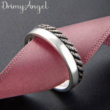 Punk Fancy Silver Color  Smooth Rings for Women Men Large Adjustable Size Rings aneis 2024 - buy cheap