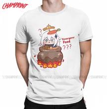 Paimon Genshin Impact Emergency Food T Shirts Men Pure Cotton Novelty T-Shirt Game Tee Shirt Short Sleeve Clothes Plus Size 2024 - buy cheap