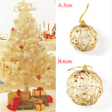 Decoração de natal ornamentos ano novo árvore de natal pingentes lantejoulas de ouro bola de natal diy natal artesanato guirlanda 2024 - compre barato