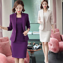 Women Formal Blazer Dress Suits Business Work Uniform Office Lady Professional Wear Two Piece Set Suit Dress Female Fashion 2022 2024 - buy cheap