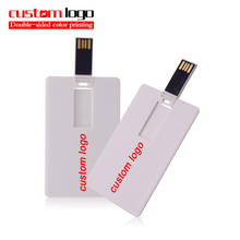 Logo Customize Personalized Photo Bank Card Super Slim USB 2.0 Flash Drive 8GB/16G/64G/128G Pendrive Credit Card USB Memory 2024 - buy cheap