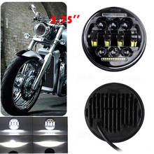 hot 5-3/4" 5.75" Motorcycle Projector 66W LED Lamp Headlight For  Sportster 883 1200, Iron 883, Dyna, Street 500 XG500 Bob FXDB 2024 - buy cheap