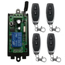 Dc 9 v 12 v 24 v 1 ch 1ch rf interruptor do relé de controle remoto sem fio sistema segurança receptor e transmissor portas garagem persianas