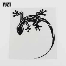 YJZT-calcomanía de vinilo para coche, accesorios de lagarto Gecko, elegante, negro/plata, 11,8 cm x 13,6 cm, 8A-0165 2024 - compra barato