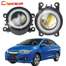 Cawanerl-Lámpara de circulación diurna para Honda City Grace, luz antiniebla LED de coche COB, Ojo de Ángel DRL, 12V, 2014, 2015, 2016, 2017, 2018 2024 - compra barato