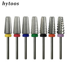 HYTOOS 5 IN 1 Tapered Carbide Nail Drill Bits With Cut 3/32" Two-Way Carbide Bit Drill Accessories Milling Cutter For Manicure 2024 - buy cheap
