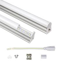 T5 integrado led tubo AC220-240V branco frio quente 6 w 10 w led t5 tubo smd 2835 estender o fio do cabo com interruptor tubo de luz led 2024 - compre barato